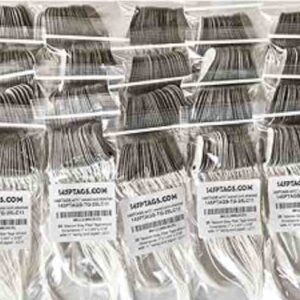 145PTAGS-TG-500LC11 -500ea 145PTags fiber w/Waxed Cord