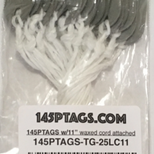 145PTAGS-TG/25LC11 - 145PTags fiber w/Waxed Cord