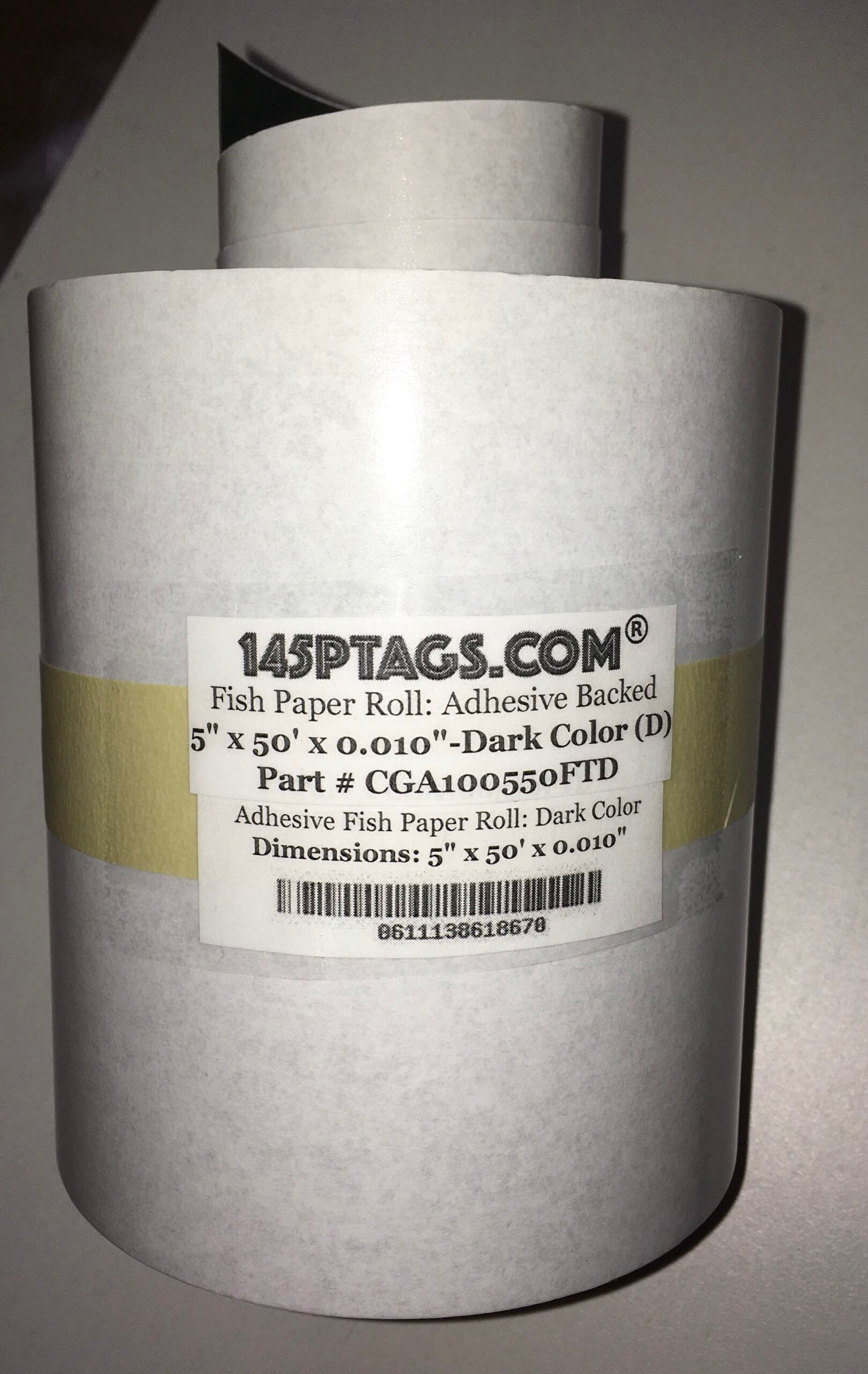 CGA100550FTD Adhesive Fish Paper Roll 5in. x 50ft.(Dark)